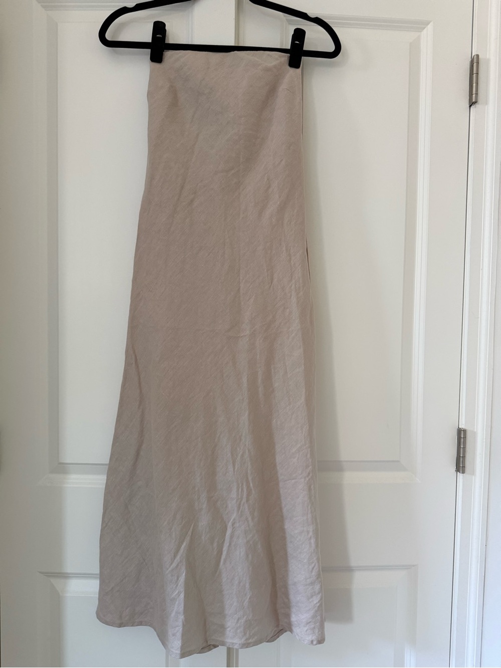 EUC Enza Costa Beige Maxi Dress. Strapless